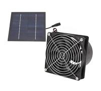 Solar Powered Exhaust Fan, 50W Solar Panel + High Speed Exhaust Fan, Portable Solar Powered Fan Wall Mount Ventilation & Cooling Vent for Chicken Coop, Greenhouse, Shed, Pet Houses