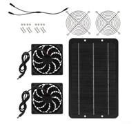 Solar Powered Exhaust Fan 6V 10W Dual Air Vent | Pure for solar power, no electricity needed, works in direct sun, dual 10W output, for rapid air exchange