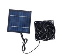Solar Powered Exhaust Vent Fan Professional Efficient Energy Saving Solar Powered Duct Fan for Outside Attic Dog House Shed Chicken Coop 5W