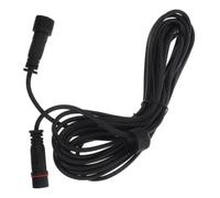 Solar Powered Extension Lead 6m Black Pvc Copper Dual-core Wire | Waterproof Male Plug Included, Weatherproof Cable for Garden Decor and Engineering Projects