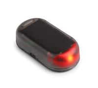 Solar Powered Fake Car Alarm, Dummy Alarm Box with Flashing Led, Dummy Alarm Box, Car Security Devices, System Lamp with Red LED Intelligent Light Sensor for Most Bikes Motorcycle Cars, Red