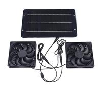 Solar Powered Fan 12V 10W Dual for Exhaust Fan For Camping Greenhouse