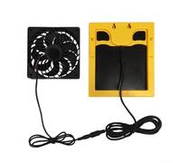 Solar Powered Fan for Greenhouse and Pet House Ventilation, Monocrystalline Silicon Panel with 120mm Exhaust Fan