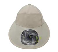 Solar Powered Fan Hat,Adjustable Wide Brim UPF50+ Cooling Gear - Solar Fan Outdoor Hat | Fishing Summer Camping Garden Yard Hiking Work Travel Beach Sports Mowing Golf Boating Beige