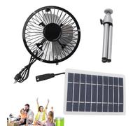 Solar Powered Fan Outdoor - 10W Outdoor Cooling Fan Outdoor Solar Fan - Compact Solar Operated Fan Portable Solar Fan for Camping Hiking Picnics