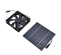 Solar Powered Fan, Outdoor Solar Fan Solar Panel Fan Kit 10W Solar Powered Exhaust Fan Solar Outdoor Fan for Chicken Coops Greenhouses