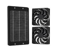 Solar Powered Fan | Waterproof Cordless Silent | Portable Outdoor Cooling F | Solar Powered Waterproof Cordless Silent Lightweight Portable Energy Saving Rechargeable