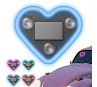 Solar-Powered Finger Heart Car Window Light, Car LED Ambient Light, Wireless Heart-Shaped Atmosphere Lights for The Cars, Valentine's Day Romantic Cars Interior Decor Accessory (Blue)