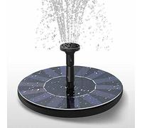 Solar Powered Floating Water Fountain, for Bird Bath, Pool, Garden, 1.5W Solar Panel, 190L/H Flow Rate, 110cm Maximum Head, ABS+PE Material, 13.5x3.8cm
