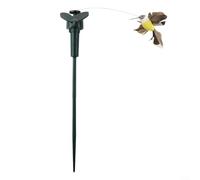 Solar Powered Flying Butterfly and Bird Yard Decor with Built-in Solar Panel and AAA Battery Backup for Continuous Operation (bird)