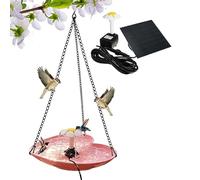 Solar Powered Fountain for a Bird Bath - Love Heart Shape with Solar Pump,Outdoor Bird Bath and Water Drinker,Suitable for Hummingbirds, Robins, Sparrows, Fences, Balcony, Stair Railings, Tui
