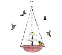 Solar Powered Fountain Pump - Outdoor Bird Bath Water Function, 7 Nozzle Spray Die + Suction Base, Max Height 50cm | Avian Attraction Device