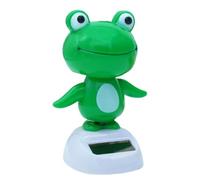 Solar-Powered Froggy Ornaments Cute Big-eyed Frog Design Interior Accessory No And Required Fun W8L1