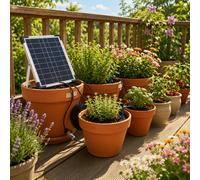 Solar-Powered Garden Automatic Watering System Drip Irrigation Kit