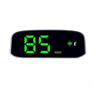 Solar Powered Head Up Display GPS Speedometer Digital Car HUD with LED Screen Auto Compass Direction Indicator KM/H MP/H Display Intelligent Light Sensing for Day Night Driving