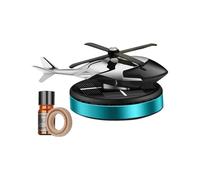 Solar Powered Helicopter Fragrance Diffuser, Airplane Car Air Freshener, Solar Powered Car Aromatherapy Decoration, Helicopter-Shaped Solar Power Air Freshener (Blue)