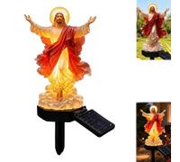 Solar-Powered Illuminated Jesus Garden Statue,Light Up Jesus Statue (1 PC)