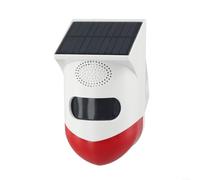 Solar Powered Infrared PIR Motion Sensor Alarm With Customisable Sound And 120DB Siren, IP67 Waterproof Outdoor Wild Boar And Animal Repeller For Farmland And Garden Security(Alarm)