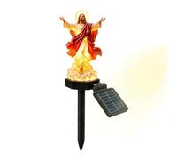 Solar-Powered Jesus Yard Statue With Glowing Night Lamp