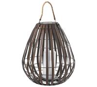 Solar Powered Lantern LUFUPA 61 cm Dark Brown