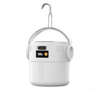 Solar Powered Lantern: Rechargeable Camping Torch with USB-C | Waterproof ABS Outdoor Light for Hiking | Street Stalls | Night Markets | Portable 9cm White