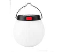 Solar Powered LED Camping Light, Rechargeable Portable Outdoor Hanging Lamp Warm Yellow Compact Lightweight for Camping(A)