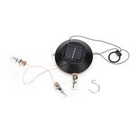 Solar Powered LED Colorful Wind Bell Lamp, Wireless Outdoor Wind Chimes Light, Multicolor Changing Wishing Bottle Decor with Solar Panel for Garden Patio Lawn Courtyard