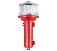 Solar Powered LED Longshot Warning Light 2KM Visual Distance Multifunctional Signal Light 65 Degree Anti-Fog Boat Navigation Light for Marine Navigation