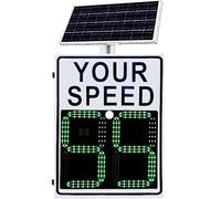 Solar Powered LED Radar Speed Display Sign with Remote Control for Road Safety
