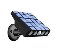 Solar Powered LED Security Light Fake Camera Shape PIR Motion Sensor White Dusk To Dawn Outdoor Wall Mount Lighting