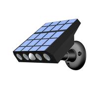 Solar Powered LED Security Light, Fake Security Camera Style, PIR Motion Sensor, White, DuskToDawn Outdoor WallMount