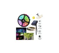 Solar Powered LED Strip Lights Flexible Tape Garden Fence Lamps Outdoor Decor