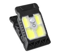Solar Powered Light - Outdoor Clip Lamp, Motion Sensor Fixture | Waterproof Security Illumination System, Energy Efficient Bright Output for Outside Garden Patio Fence Camping Pathway Night Safety