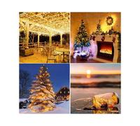 Solar Powered Lights 200 LED String Fairy Lights for Outdoor Christmas Lighting Courtyard Street Garden Decor 20m