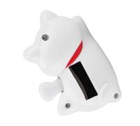 Solar Powered Lucky Cat Fortune Cat Waving Cat Car Decor ABS Plastic Funny Adorable Solar Lucky Cat for Car Dashboard Home Office Desk Good Luck Charm 10.5x6x7cm (Recruiting blessings and fortune)