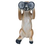 Solar Powered meerkat Garden Ornament Outdoor Decorative Light Up Home Décor Figurine Accessories for Pathway Lawn Yard patio