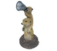 Solar Powered meerkat Garden Ornament Outdoor Decorative Light Up Home Décor Figurine Accessories for Pathway Lawn Yard patio