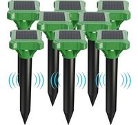 Solar Powered Mole Repeller Outdoor Vole Deterrent Gopher Repellent with Pulse Wave Waterproof Groundhog Control Device for Lawn Patio and Garden (8)