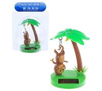 Solar Powered Monkey Hanging Palm Tree Decoration