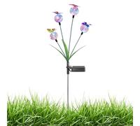 Solar Powered Outdoor Lights - Butterfly Ball Smart Sensor Garden Stakes for Yard | Waterproof Iron Decorative Glow, LED Landscape Lighting for Pathway Walkway Lawn Porch Ground