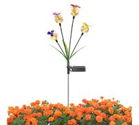 Solar Powered Outdoor Lights - Butterfly Ball Smart Sensor Garden Stakes, Outdoor Solar Lights for Yard, Winged Sphere Lamp, Ground Inset Path Glow, Patio & Lawn, Pink Globe for Porch Park