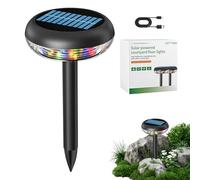 Solar Powered Outdoor Lights - Waterproof Wall Mount - Color Changing Outdoor Pathway Lights - for Yard Patio Lawn Landscape Party Christmas Halloween Birthday Home Decor Living Room