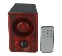 Solar Powered Outdoor Motion Alarm with Infrared Detection Angle 125 Degrees for Farm Pond Orchard and Warehouse Security