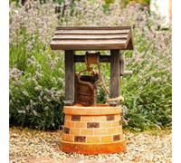Solar Powered Outdoor Wishing Well Water Fountain Feature | Garden Decoration