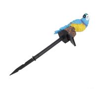 Solar Powered Parrot Garden Light with Weatherproof Resin Construction and Automatic Light Sensor for Outdoor Decoration (blue)
