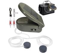 Solar Powered Pond Aerator | Back Clip 2600 mAh Battery 3 Modes Portable | Solar Power Pond Aerator,for Aquarium Outdoor Fishing Backyard Hydroponic System Seafood Storage