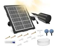 Solar Powered Pond Aerator,Solar Aquarium Air Pump | Aquarium Oxygen Aerator with Pipe and Air Bubble Stone for Garden Fish Tank Hydroponics Outdoor