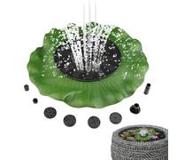 Solar-powered Pond Fountain, Bird Bath Solar Garden Water Lily Fountain, Garden Landscape Fish Pond Fountains, LED Storage Pool With Support Pole, Floating Outdoor Fountains For Pool And Decoration