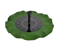 Solar Powered Pond Pump 8v 1.4w Floating Lotus Leaf | EVA Green Design, 200l/h Output, Easy Installation, for Birdbath and Pool Aeration