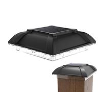 Solar Powered Post Cap Light - Deck Post Solars Lights | Garden Solar Light | 800mAh Patio Lamp Supplies Exterior Lighting Fixtures | Waterproof Outdoor Lights for Barn Front Door Garden Home Hotel
